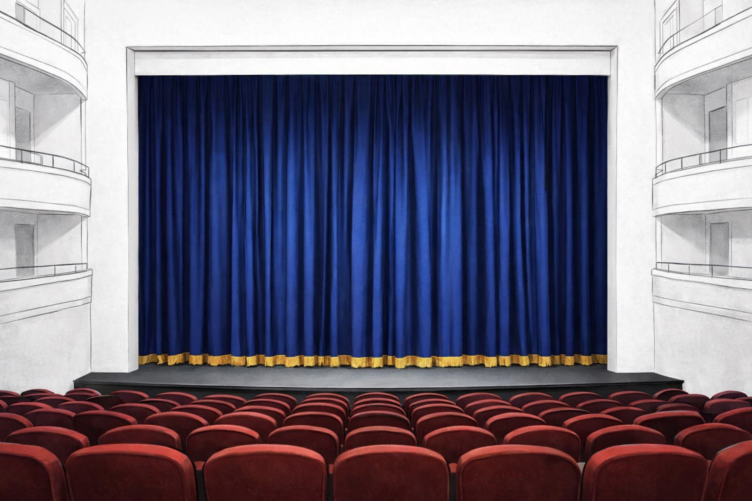 Антрактно-раздвижной занавес